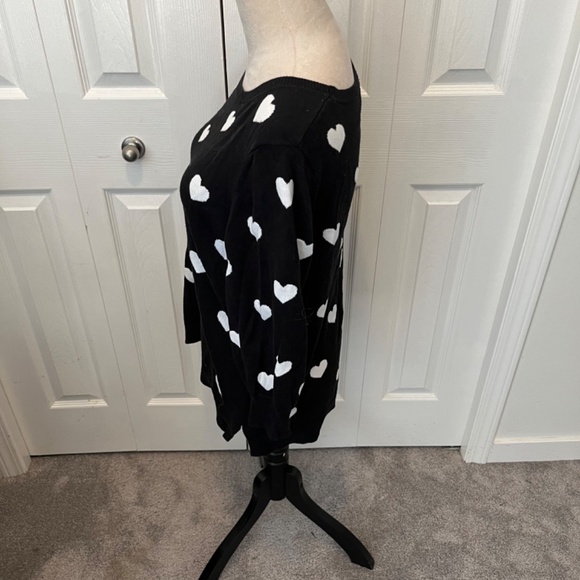 Adrianna Papell size L heart sweater - Picture 3 of 10